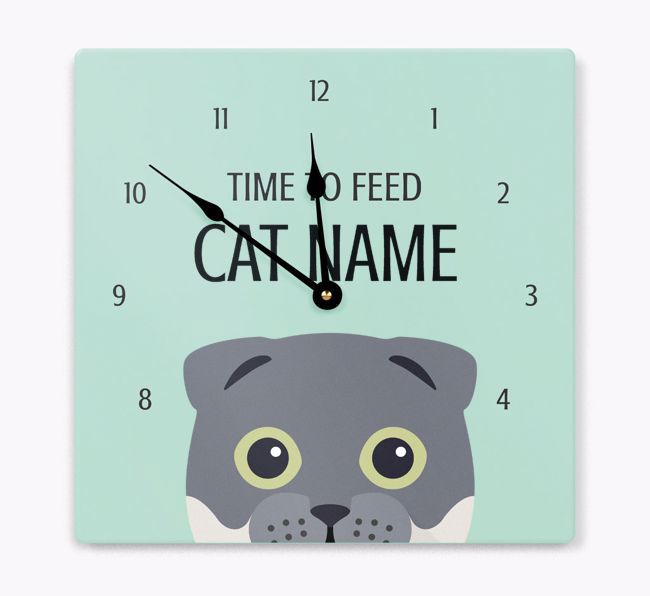 Time To Feed...: Personalized {breedCommonName} Wall Clock